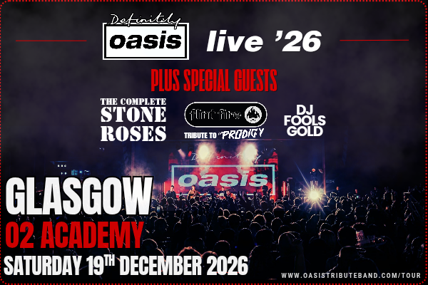 Definitely Oasis & The Complete Stone Roses return to O2 Academy Glasgow this December for their annual show — and it’s set to be bigger than ever. 🍋🎸 Definitely Oasis